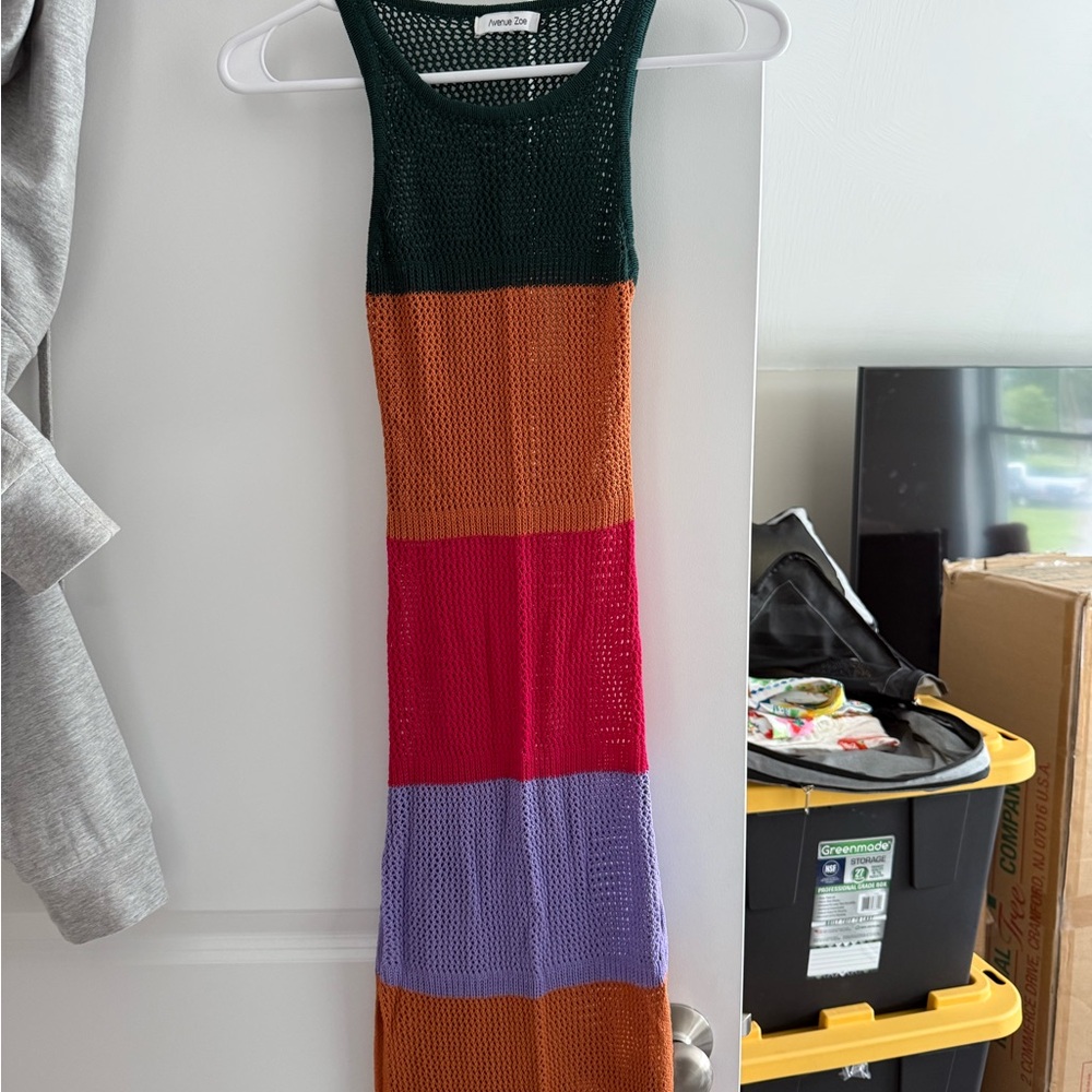 Colorblock Knit Dress
